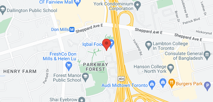 map of 103 PARKWAY FOREST DR E